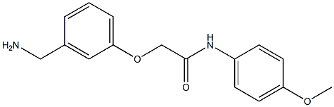 2-[3-(aminomethyl)phenoxy]-N-(4-methoxyphenyl)acetamide Struktur