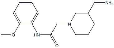 2-[3-(aminomethyl)piperidin-1-yl]-N-(2-methoxyphenyl)acetamide,,结构式