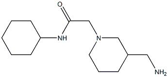  2-[3-(aminomethyl)piperidin-1-yl]-N-cyclohexylacetamide