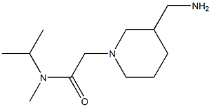 2-[3-(aminomethyl)piperidin-1-yl]-N-methyl-N-(propan-2-yl)acetamide Structure