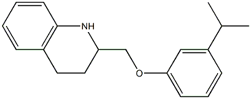 2-[3-(propan-2-yl)phenoxymethyl]-1,2,3,4-tetrahydroquinoline,,结构式