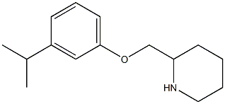 2-[3-(propan-2-yl)phenoxymethyl]piperidine Structure