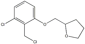 2-[3-chloro-2-(chloromethyl)phenoxymethyl]oxolane 化学構造式