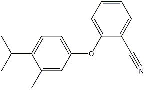 2-[3-methyl-4-(propan-2-yl)phenoxy]benzonitrile Struktur
