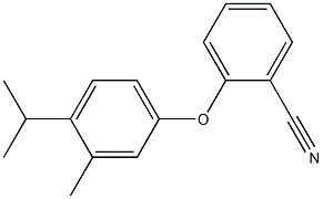 2-[3-methyl-4-(propan-2-yl)phenoxy]benzonitrile 结构式