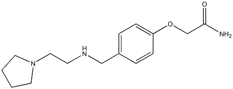 2-[4-({[2-(pyrrolidin-1-yl)ethyl]amino}methyl)phenoxy]acetamide 结构式