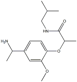 2-[4-(1-aminoethyl)-2-methoxyphenoxy]-N-(2-methylpropyl)propanamide