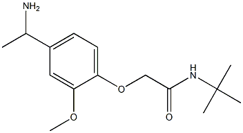 2-[4-(1-aminoethyl)-2-methoxyphenoxy]-N-(tert-butyl)acetamide Structure