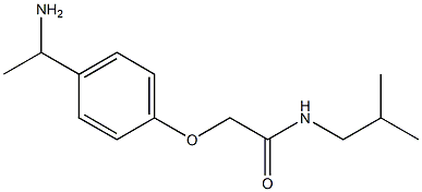 2-[4-(1-aminoethyl)phenoxy]-N-isobutylacetamide,,结构式