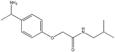 2-[4-(1-aminoethyl)phenoxy]-N-isobutylacetamide 化学構造式