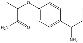 2-[4-(1-aminopropyl)phenoxy]propanamide Structure