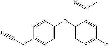 2-[4-(2-acetyl-4-fluorophenoxy)phenyl]acetonitrile