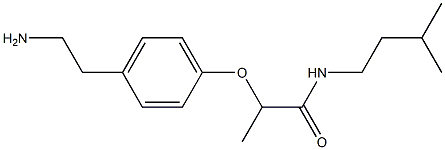 2-[4-(2-aminoethyl)phenoxy]-N-(3-methylbutyl)propanamide