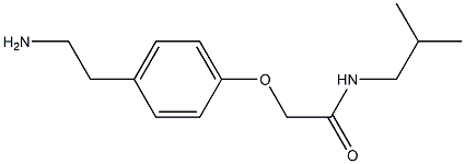 2-[4-(2-aminoethyl)phenoxy]-N-isobutylacetamide 化学構造式