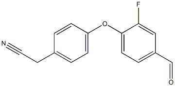 2-[4-(2-fluoro-4-formylphenoxy)phenyl]acetonitrile|