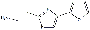 2-[4-(2-furyl)-1,3-thiazol-2-yl]ethanamine 化学構造式