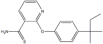 2-[4-(2-methylbutan-2-yl)phenoxy]pyridine-3-carbothioamide 结构式