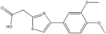 2-[4-(3,4-dimethoxyphenyl)-1,3-thiazol-2-yl]acetic acid Structure