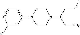 2-[4-(3-chlorophenyl)piperazin-1-yl]pentan-1-amine