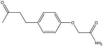 2-[4-(3-oxobutyl)phenoxy]acetamide Structure