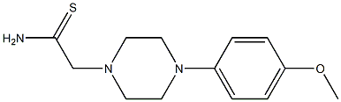 2-[4-(4-methoxyphenyl)piperazin-1-yl]ethanethioamide|