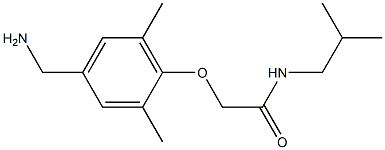 2-[4-(aminomethyl)-2,6-dimethylphenoxy]-N-(2-methylpropyl)acetamide