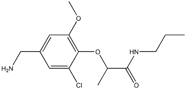  2-[4-(aminomethyl)-2-chloro-6-methoxyphenoxy]-N-propylpropanamide