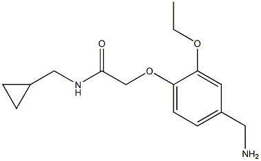  2-[4-(aminomethyl)-2-ethoxyphenoxy]-N-(cyclopropylmethyl)acetamide