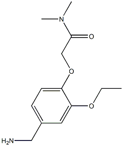 2-[4-(aminomethyl)-2-ethoxyphenoxy]-N,N-dimethylacetamide 化学構造式