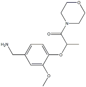 2-[4-(aminomethyl)-2-methoxyphenoxy]-1-(morpholin-4-yl)propan-1-one