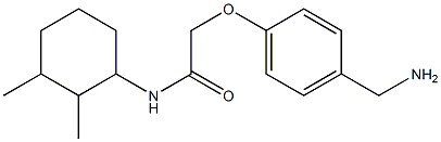 2-[4-(aminomethyl)phenoxy]-N-(2,3-dimethylcyclohexyl)acetamide Struktur