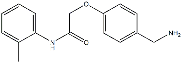 2-[4-(aminomethyl)phenoxy]-N-(2-methylphenyl)acetamide Structure