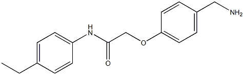 2-[4-(aminomethyl)phenoxy]-N-(4-ethylphenyl)acetamide