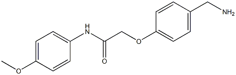 2-[4-(aminomethyl)phenoxy]-N-(4-methoxyphenyl)acetamide 结构式