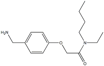 2-[4-(aminomethyl)phenoxy]-N-butyl-N-ethylacetamide 结构式