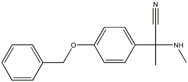 2-[4-(benzyloxy)phenyl]-2-(methylamino)propanenitrile