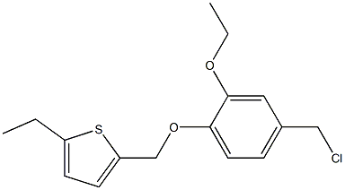2-[4-(chloromethyl)-2-ethoxyphenoxymethyl]-5-ethylthiophene