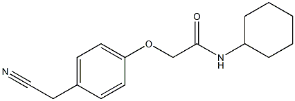 2-[4-(cyanomethyl)phenoxy]-N-cyclohexylacetamide