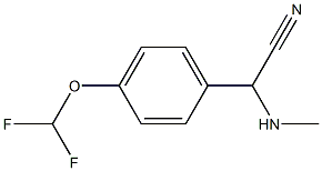 2-[4-(difluoromethoxy)phenyl]-2-(methylamino)acetonitrile|