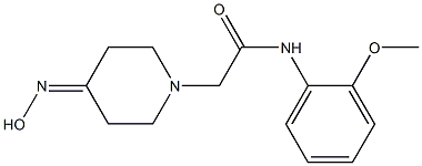 2-[4-(hydroxyimino)piperidin-1-yl]-N-(2-methoxyphenyl)acetamide,,结构式