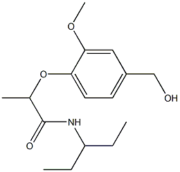 2-[4-(hydroxymethyl)-2-methoxyphenoxy]-N-(pentan-3-yl)propanamide