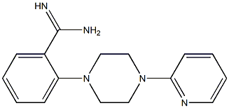 2-[4-(pyridin-2-yl)piperazin-1-yl]benzene-1-carboximidamide 化学構造式