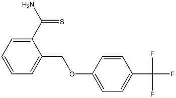 2-[4-(trifluoromethyl)phenoxymethyl]benzene-1-carbothioamide