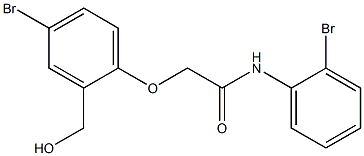 2-[4-bromo-2-(hydroxymethyl)phenoxy]-N-(2-bromophenyl)acetamide Structure
