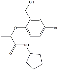 2-[4-bromo-2-(hydroxymethyl)phenoxy]-N-cyclopentylpropanamide