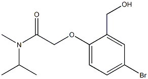 2-[4-bromo-2-(hydroxymethyl)phenoxy]-N-methyl-N-(propan-2-yl)acetamide Structure