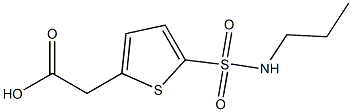  2-[5-(propylsulfamoyl)thiophen-2-yl]acetic acid