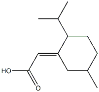 2-[5-methyl-2-(propan-2-yl)cyclohexylidene]acetic acid 结构式