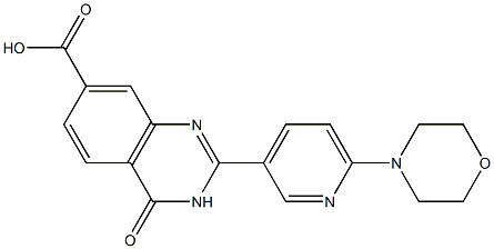 2-[6-(morpholin-4-yl)pyridin-3-yl]-4-oxo-3,4-dihydroquinazoline-7-carboxylic acid