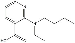 2-[butyl(ethyl)amino]pyridine-3-carboxylic acid Struktur